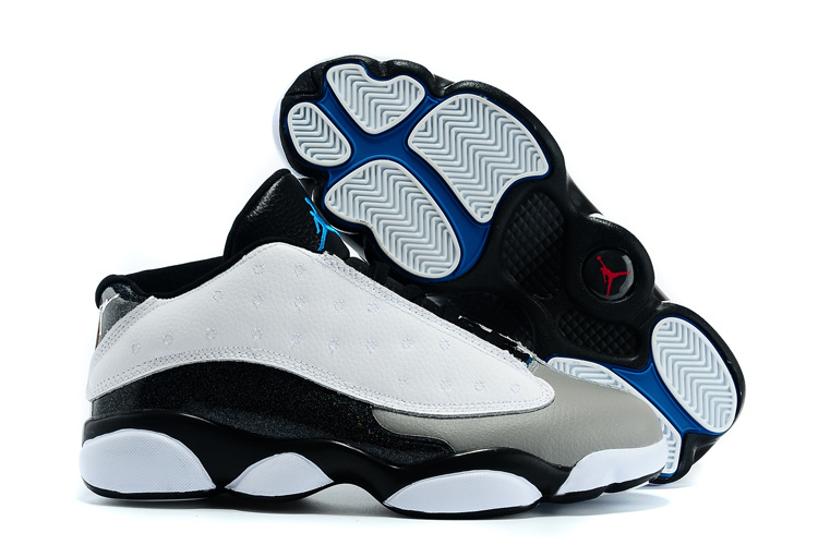 New Air Jordan 13 Low Earl White Grey Black blue Shoes