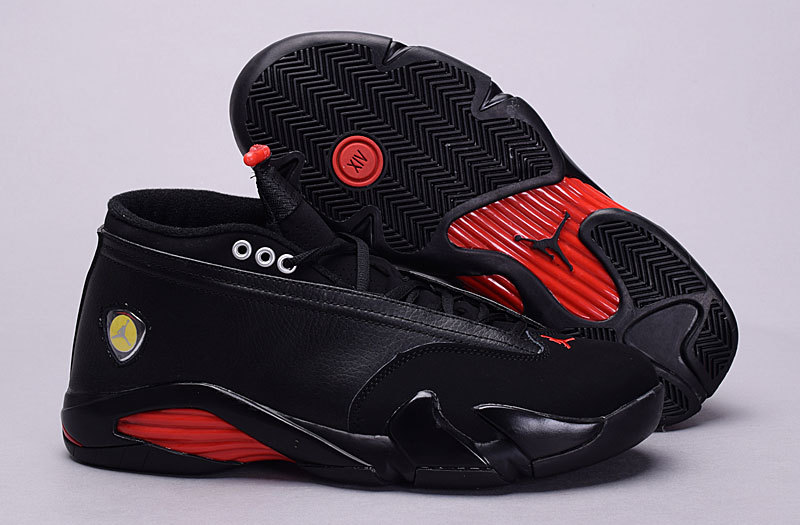New Air Jordan 14 Low Black Red Shoes
