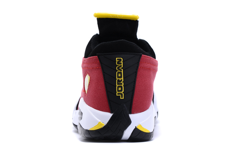 New Air Jordan 14 Low Black Red White Yellow Shoes