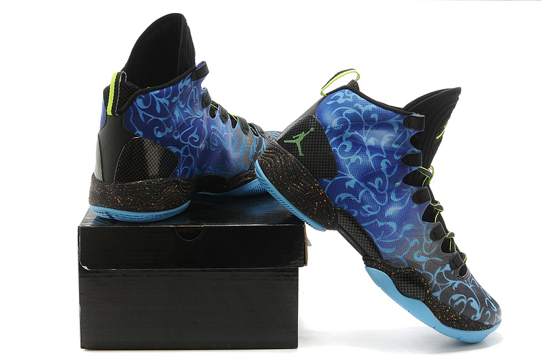 New Air Jordan 28 SE Blue Black Shoes - Click Image to Close