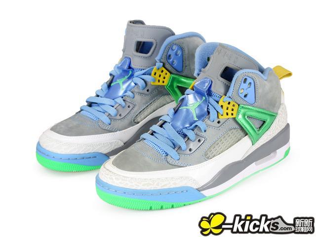 New Air Jordan 3.5 Grey Baby Blue Green Shoes