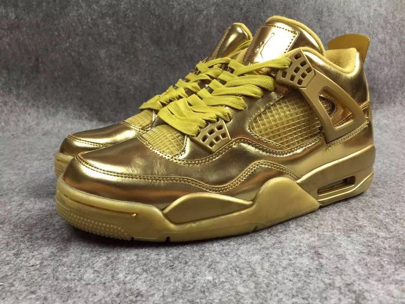New Air Jordan 4 Liquid Gold Shoes