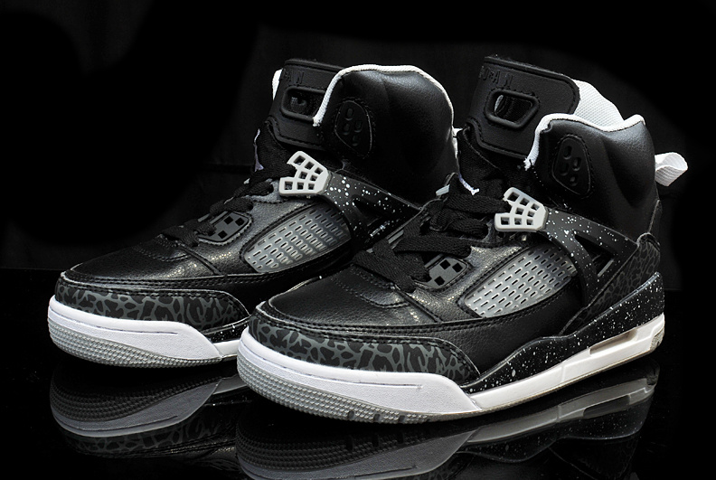 New Arrival Womens Air Jordan 3.5 All Black White Shoes