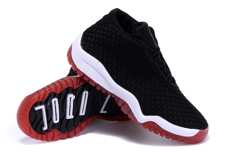 New Kids Air Jordan 11 Future Black White Red Shoes