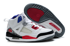 New Kids Air Jordan Spizike White Grey Red Black Shoes - Click Image to Close