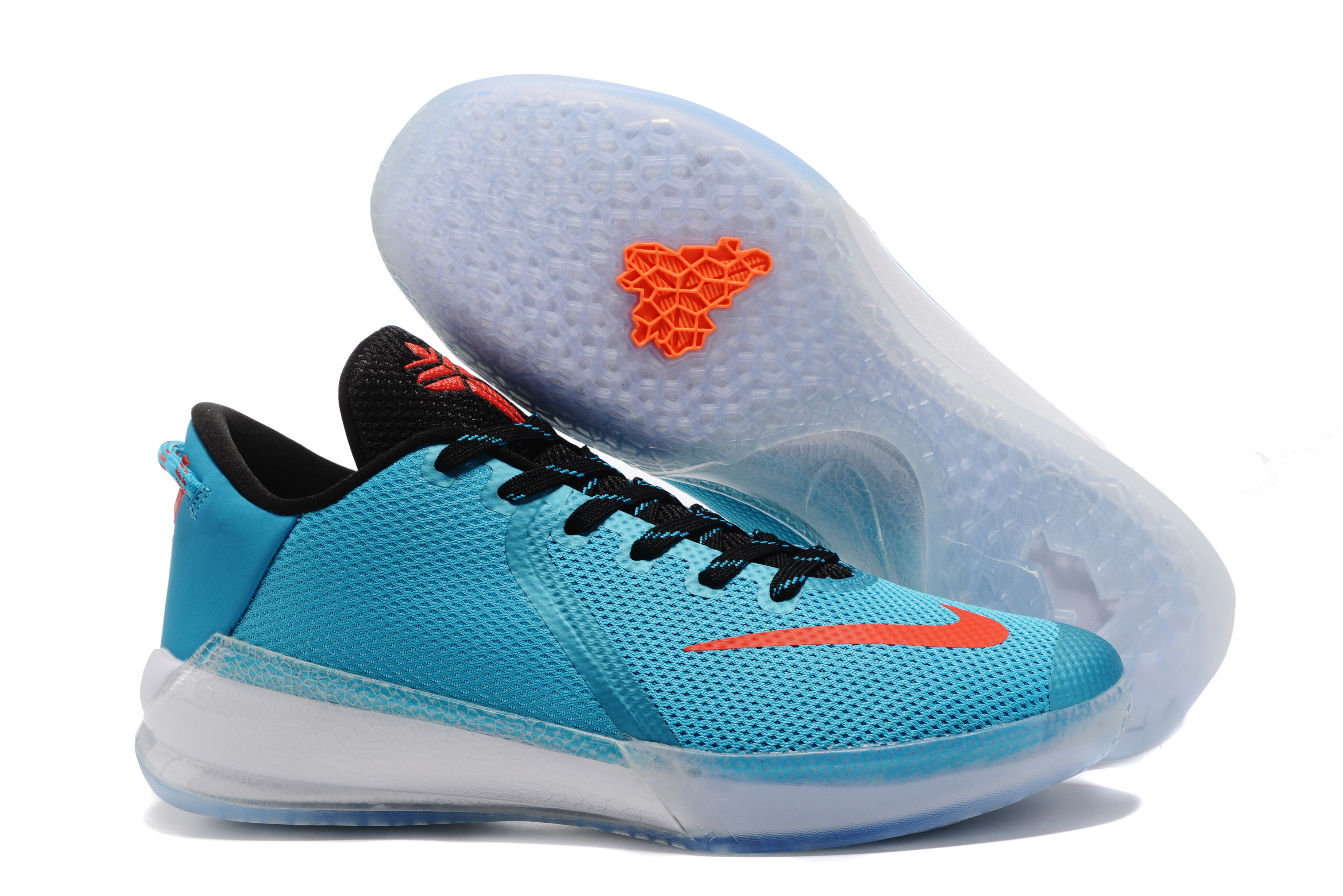 Latest Nike Kobe Venomenon 6 Ice Blue Black Orange Basketball Shoes