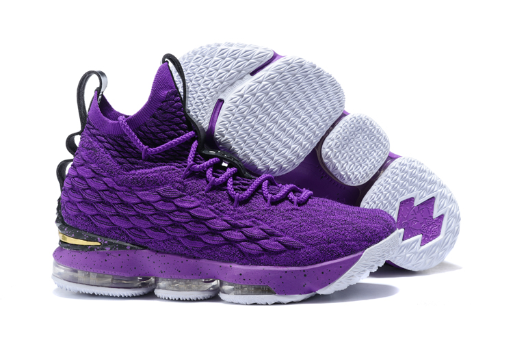2017 Nike Lebron 15 Purple Black Basketball Shoes
