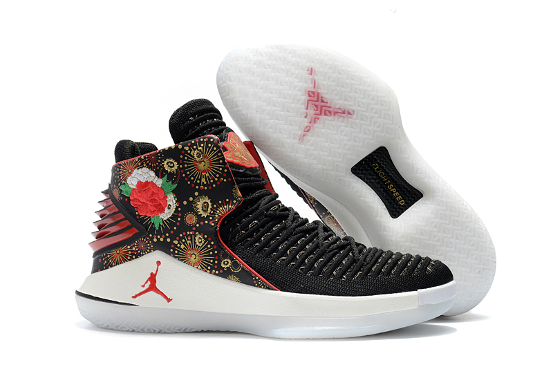 New Men Air Jordan XXXII Chinese Year Follow Print Shoes - Click Image to Close