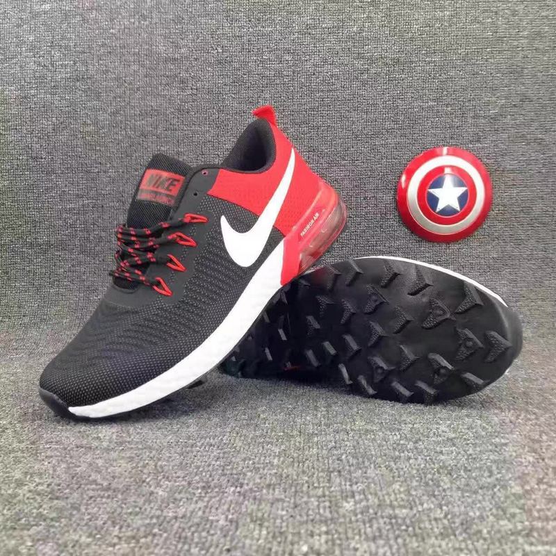New Men Max Lunarlaunch Black Red White Shoes