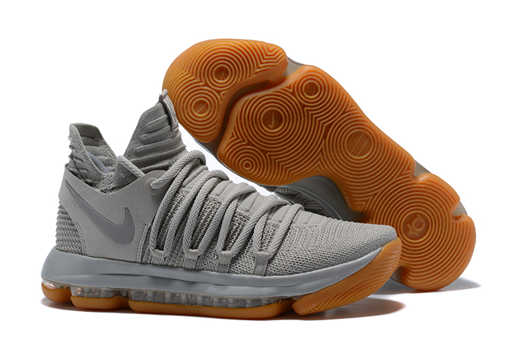 2017 Nike KD 10 Light Grey Basketball Shoes
