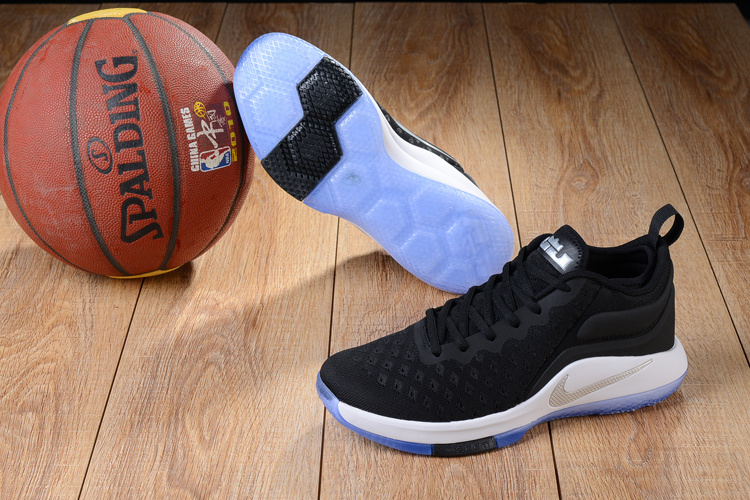 2017 Nike Lebron Wintness Flyknit 2 Black White Sliver Basketball Shoes