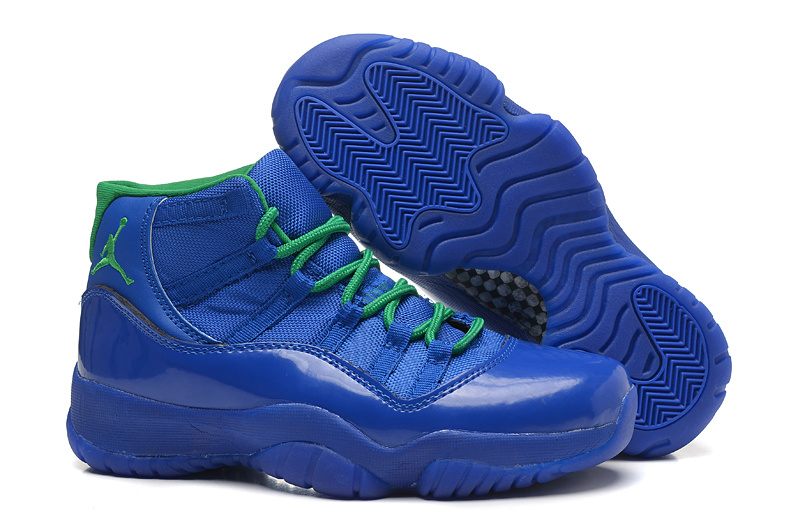 New Womens Air Jordan 11 Retro All Blue Shoes