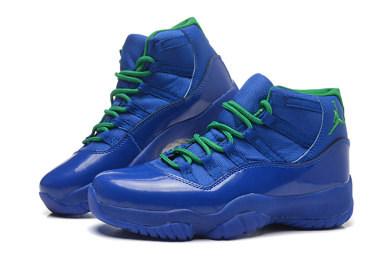 New Womens Air Jordan 11 Retro All Blue Shoes - Click Image to Close