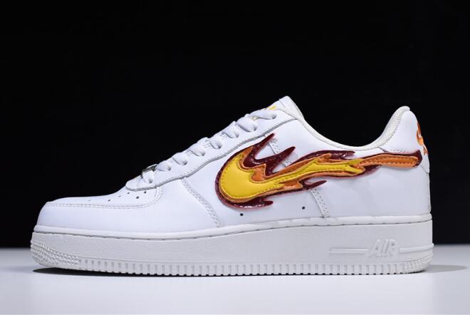 Nike Air Force 1 Low Hot Flame Fire Mens Womens Shoes - Click Image to Close