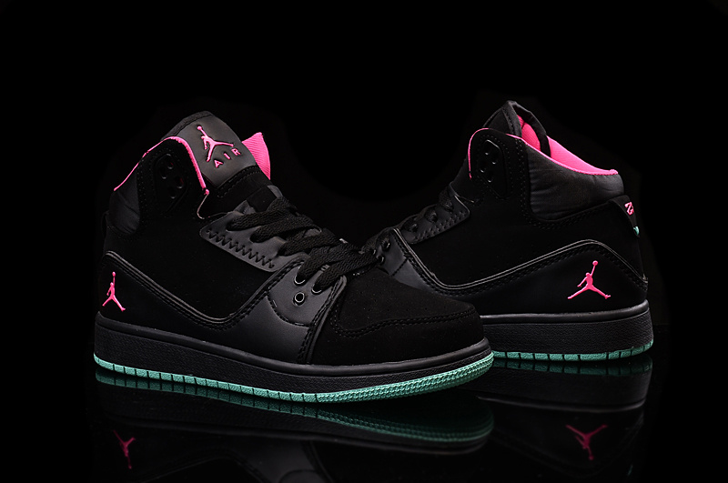 Air Jordan 1 Flight 2 Black Pink For Women