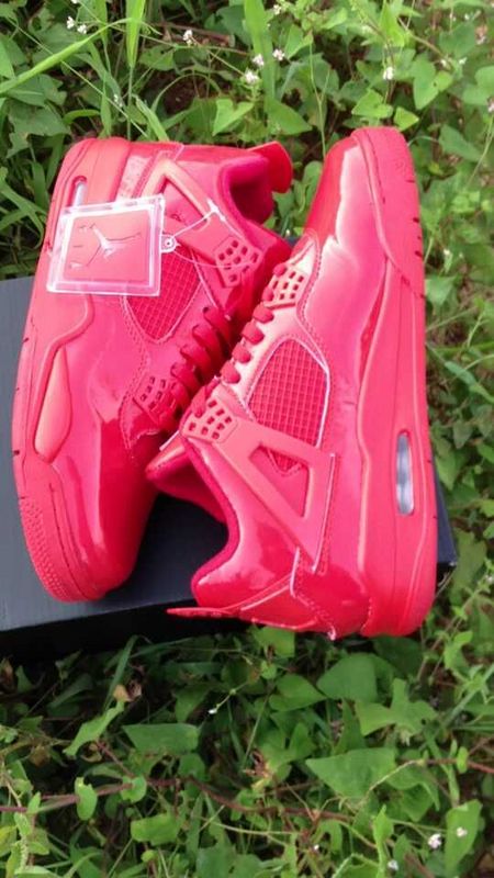 Air Jordan 4 All Red Shoes - Click Image to Close
