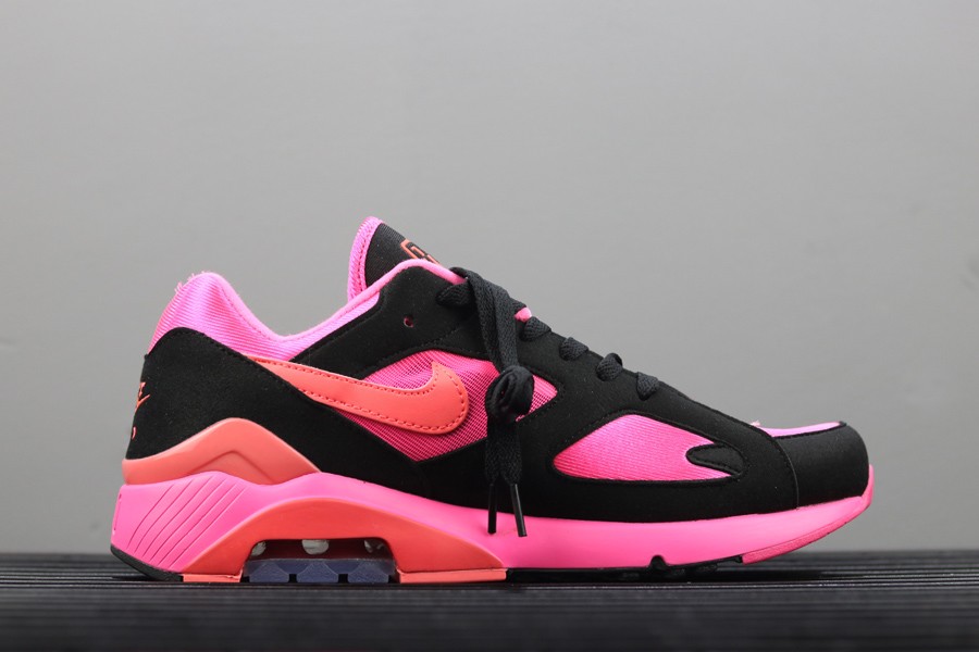 Nike Air Max 180 x Comme Des Garcons Laser Pink Solar Red Black - Click Image to Close