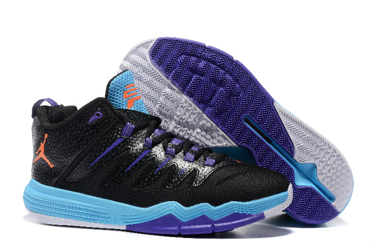 Jordan CP3 9 Black Blue Purple Basketball Shoes