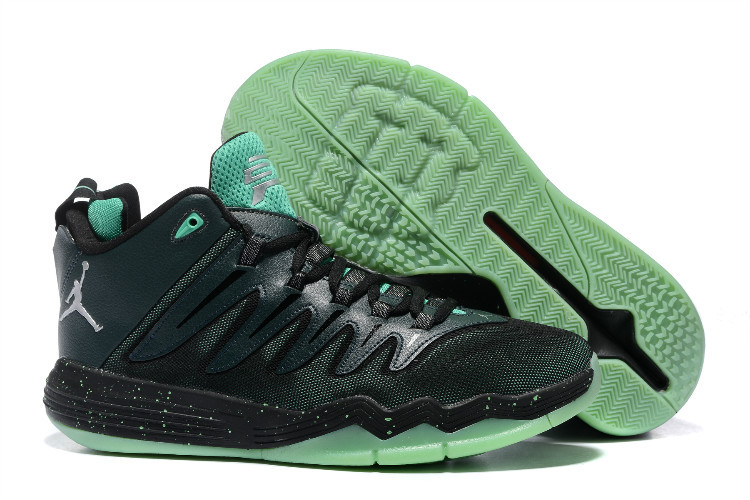 Jordan CP3 9 Black Green Basketball Shoes - Click Image to Close