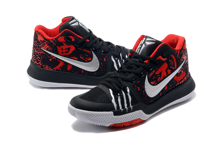 New Nike Kyrie 3 Bruce Lee Black Red Basketball Shoes