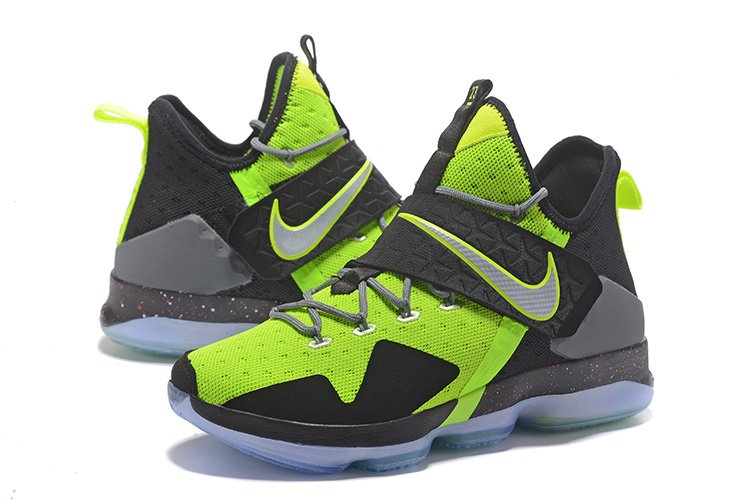 Nike Lebron 14 Black Fluorescent Green White Shoes