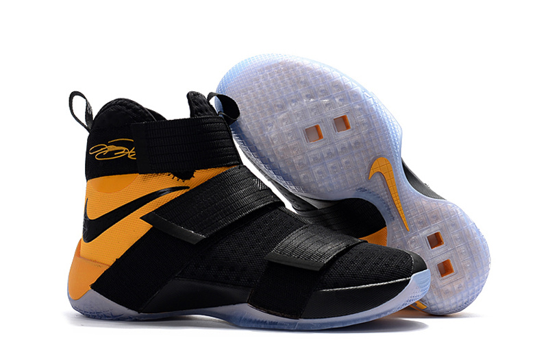Nike Lebron Solider 10 Game Yellow Shoes - Click Image to Close