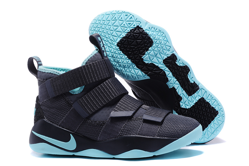 Nike Lebron Solider 11 Grey Icy Blue Shoes