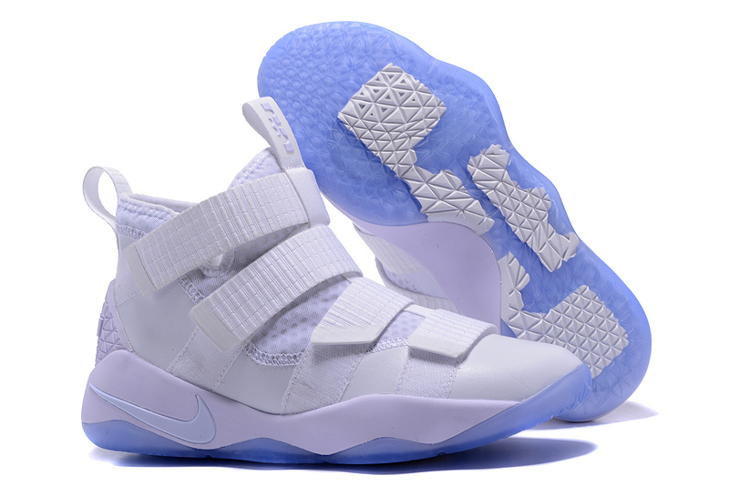 Nike Lebron Solider 11 White Basketball Shoes