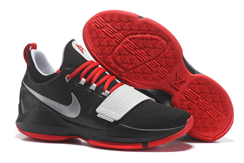 Nike Paul George 1 Black Red Shoes