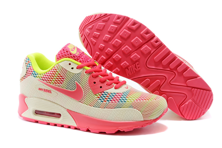 Nike Women Air Max 90 Blue Pink Runnings - Click Image to Close