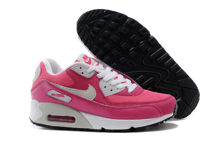 Nike Women Air Max 90 Pink White Runnings - Click Image to Close