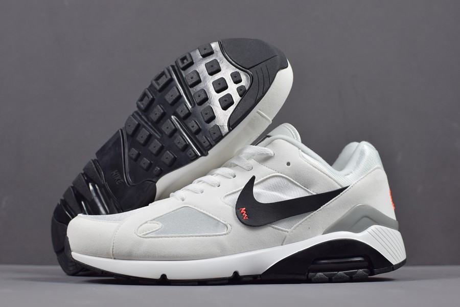 Off White x Nike Air Max 180 OG White Black Shoes - Click Image to Close