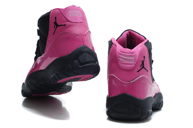 Old Style Of Women Air Jordan 11 Black Pink Shoes - Click Image to Close