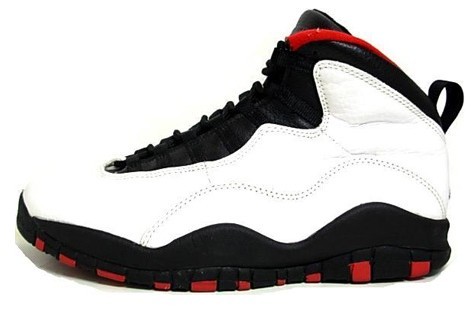 Popular Air Jordan 10 OG Chicago Bulls White Black True Red Shoes