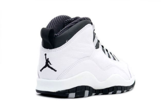Popular Air Jordan 10 OG Steels White Black Light Steel Grey Shoes - Click Image to Close
