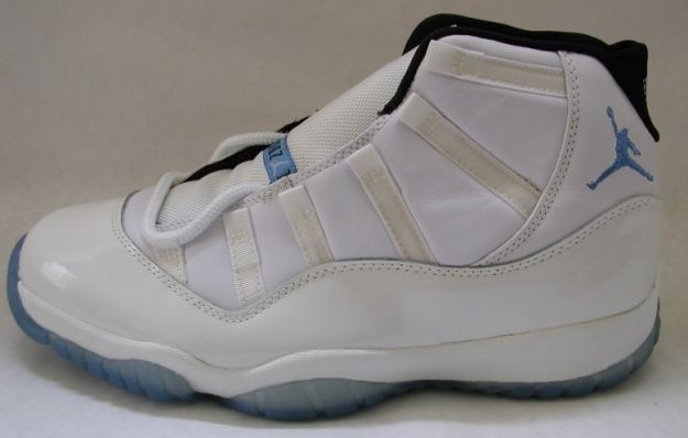 Popular Air Jordan 11 og Columbia White Blue Black Legend Shoes