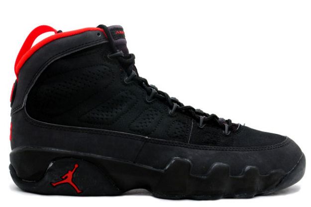 Popular Air Jordan 9 og Black Dark Charcoal True Red Shoes