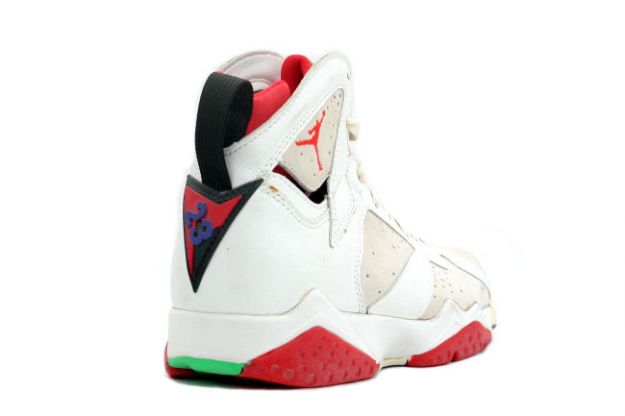 Popular Classic Air Jordan 7 og Hare White Light Silver True Red Shoes - Click Image to Close