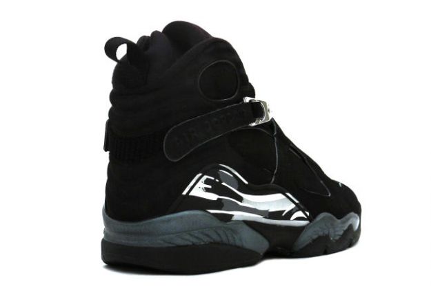 Popular Classic Air Jordan 8 Retro Black Chrome Shoes