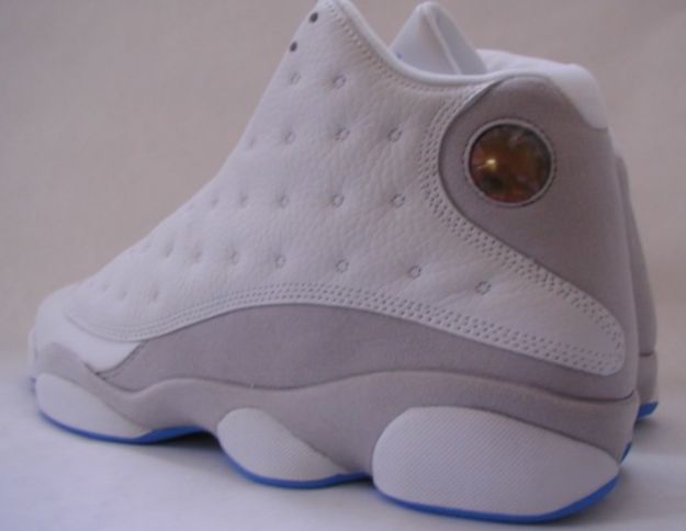 Popular Michael Jordan 13 Retro White Grey University Blue Shoes