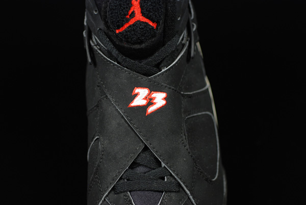 Popular Michael Jordan 8 Playoffs Retro OG Conparison Black Red Blue Shoes - Click Image to Close