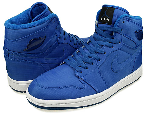 Special Air Jordan 1 Retro High LS Blue Apphire Neon Urquoise White Shoes - Click Image to Close