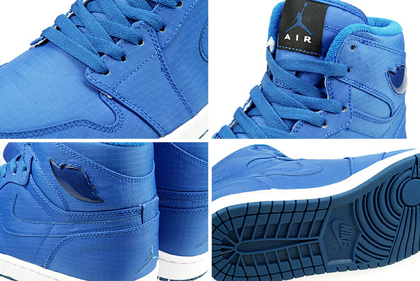 Special Air Jordan 1 Retro High LS Blue Apphire Neon Urquoise White Shoes