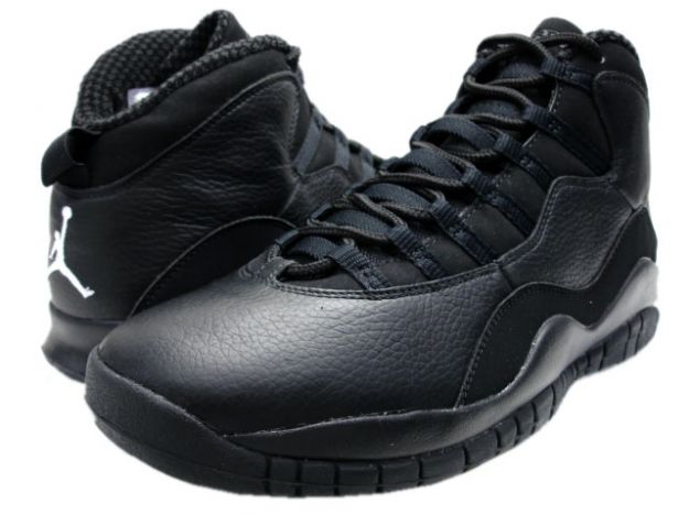 Special Air Jordan 10 Retro All Black White Jumpman Shoes