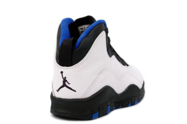 Special Edition Air Jordan 10 og New York Knicks White Black Royal Blue Shoe - Click Image to Close