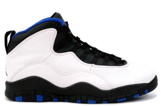 Special Edition Air Jordan 10 og New York Knicks White Black Royal Blue Shoe