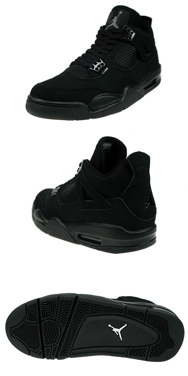 Special Michael Jordan 4 Black Cat Black Black Light Graphite Shoes