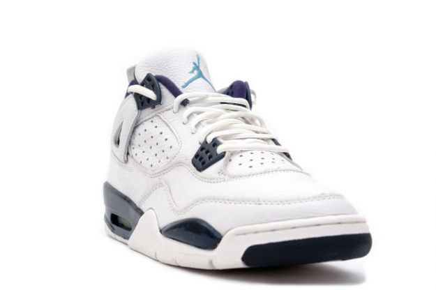 Special Michael Jordan 4 Retro 1999 White Columbia Blue Midnight Navy Shoes - Click Image to Close
