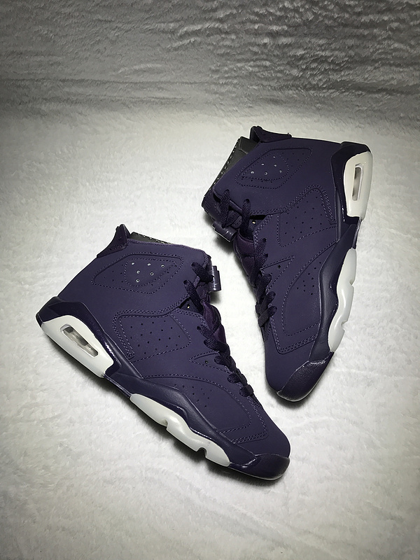 Women Jordan 6 Purple Shoes - Click Image to Close