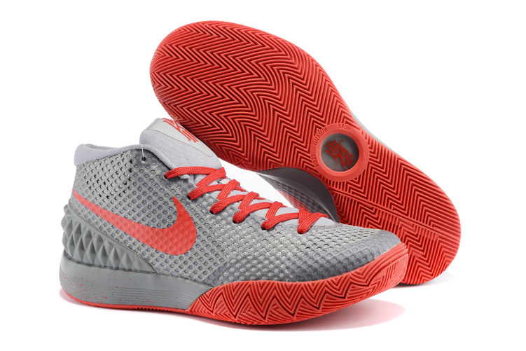 Women Nike Kyrie 1 Grey Red Basketball Shoes